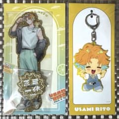 にじさんじ 三ミ一体 ラメアクリルスタンド ラバーキーホルダー 宇佐美