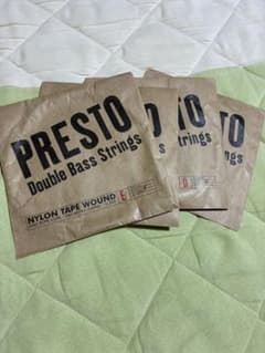 PRESTO Double Bass Strings ナイロンテープワウンド - メルカリ