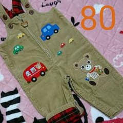 ☆可愛くて超美品☆ ミキハウス オーバーオール 80のサムネイル