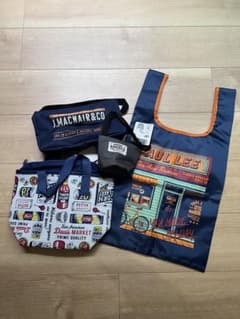【新品】アメリカンヴィンテージ風 エコバッグ 保冷バッグ 4点セットのサムネイル