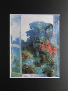 田所浩、「窓」、希少な画集より、 新品高級額装付、日本人画家 - メルカリ