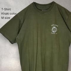 US古着 Tシャツ 半袖 バックプリント Mサイズ カーキのサムネイル