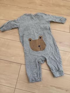 GAP クマデザイン グレーロンパース 3-6ヶ月のサムネイル