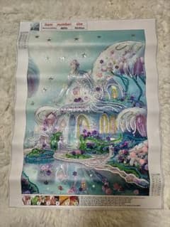 ダイヤモンドアート完成品 妖精の家のサムネイル