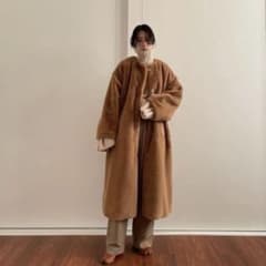 CLANE COLLAR LICO FUR COATのサムネイル