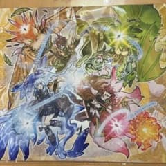 遊戯王OCG 霊使い プレイマット四花繚乱の霊使い デュエルフィールド