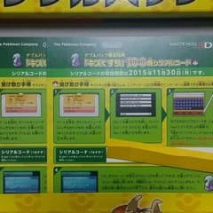 3DS ポケモン ダブルパック限定特典チラシのサムネイル