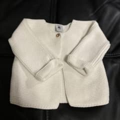 PETIT BATEAU ベビー カーディガン 12m/74cm ホワイトのサムネイル