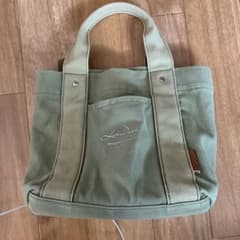 Leedays オリーブグリーン トートバッグ　仕切りトートバッグのサムネイル