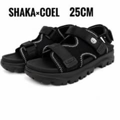【完売品・新品タグ付き✨】COEL×SHAKA メッシュサンダル 黒 25cmのサムネイル
