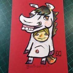 【ザビちゃん】【原画肉筆】追悼2025 ザビちゃん】【原画肉筆】ザビちゃん2025 ザビちゃん】【原画肉筆