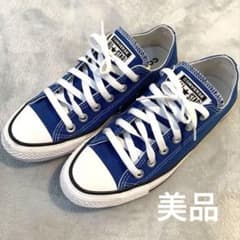 コンバース　24センチ　CONVERSE　 OX　オールスター　ブルー　青のサムネイル