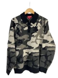 Supreme 迷彩柄 ポロセーター - メルカリ