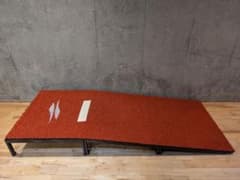 Baseball pitching mound, practice use, assembly type.