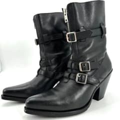 エディ期】 19SS CELINE 35 ブーツ ブラック 黒 レザー ヒール - メルカリ