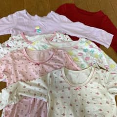長袖 肌着 女の子　110サイズ　6枚セットのサムネイル
