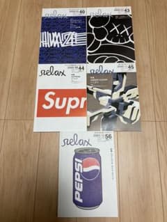 relax 雑誌　supreme kaws undercover ステッカーのサムネイル