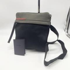 プラダスポーツ ショルダーバッグ サコッシュ メッシュ カーキ