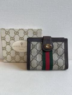 GUCCI オールドグッチシェリーライン がま口 三つ折り財布 - メルカリ