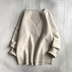 美品✨ MUSE ドゥーズィエム カシミヤ混 smooth Vネック ニット 定価約4万✨】ドゥーズィエムクラス ウールカシミヤSmooth Vネック