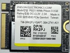 未使用】② DELL 512GB SSD （ PHISON ）Gen4x4 - メルカリ