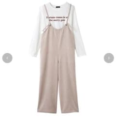 しまむら　コーデュロイ  サロペット　オーバーオールのサムネイル