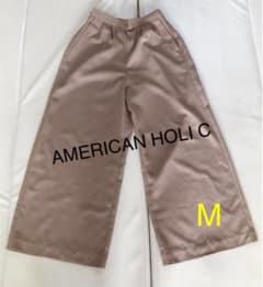 ワイドパンツ ベージュ　アメリカンホリック　Mのサムネイル