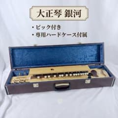 琴伝流 大正琴 銀河 ハードケース ピック付き 動作確認済み #A06N