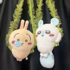 ちいかわ　昆布締め モモンガ　うさぎ　2点セット ぬいぐるみ ショルダーバッグのサムネイル
