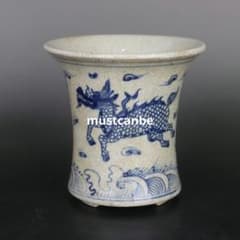 麒麟文三足香炉 景徳鎮 陶磁器 装飾品 現代工芸品 美術品 置物 - メルカリ