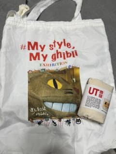 [Overseas Exclusive] UNIQLO x Ghibli Catbus Mickey & Minnie Eco Bag Set of 2