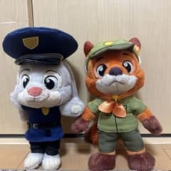 ズートピア　ジュディ ニック セット幼少期 ぬいぐるみ 上海ディズニー S2 10～15営業日発送 ディズニー ズートピア ニック 幼少期 ぬいぐるみ