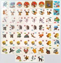 希少ポケモンパンシール　7th,10th,15th他まとめ 希少ポケモンパンシール7th,10th,15th他まとめ