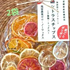 シトラスチップス　2袋　無添加　ノーワックス　残留農薬ゼロのサムネイル