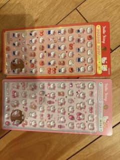 【正規品】ハローキティ ボンボンドロップシール 2シートセットのサムネイル