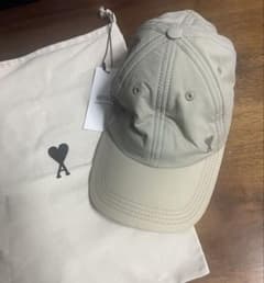 保存袋付き⭐︎AMI PARISベージュ キャップ 帽子 アミパリス 新品