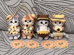 mofusand ひまわりにゃんマスコット　4種セットのサムネイル