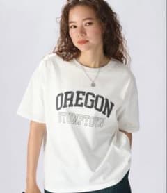 niko and… カレッジロゴワイドTシャツ ホワイト　　Lのサムネイル