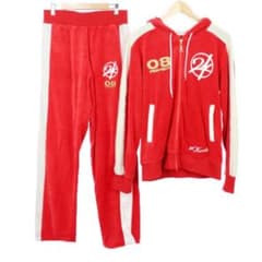 24karats 赤ジャージセットアップ Sサイズ - メルカリ
