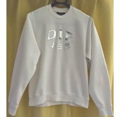 DIESEL スウェット ホワイト シルバーロゴのサムネイル