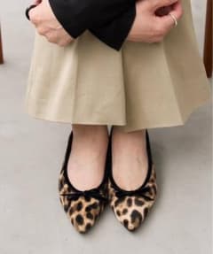 LE TALON レオパード柄 フラットシューズ 25cmのサムネイル