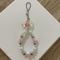 ハンドメイド　ストラップ　リボンのサムネイル
