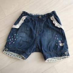 プチジャム　スワン　デニム ショートパンツ　95㎝のサムネイル