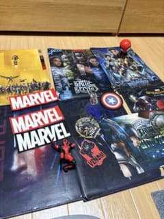MARVEL 클리어 파일 스티커 캡슐 장난감 상품 정리