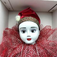 極美品】1986年製 三協 陶器製 ピエロ人形 52cm ビスクドール風 - メルカリ