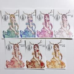 [C-109] cream peach 님 인물 스티커 아자리아 님프