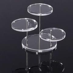 円形 ディスプレイ スタンド ジュエリースタンド アクリル製 展示 - 2