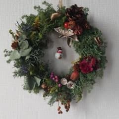 値下げ　クリスマスリースのサムネイル