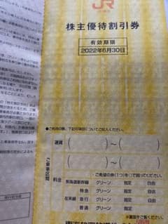 JR東海 株主優待 2枚セットのサムネイル