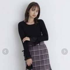 PROPORTION BODY DRESSING リボンフレアーニットのサムネイル